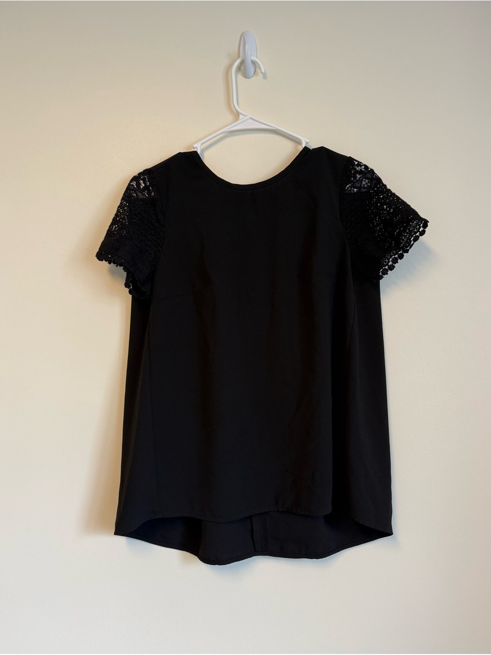 Michael Kors Black Lace Sleeve Blouse
